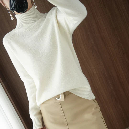 Faustina - Élégant pull à col roulé pour femme pour un look sophistiqué