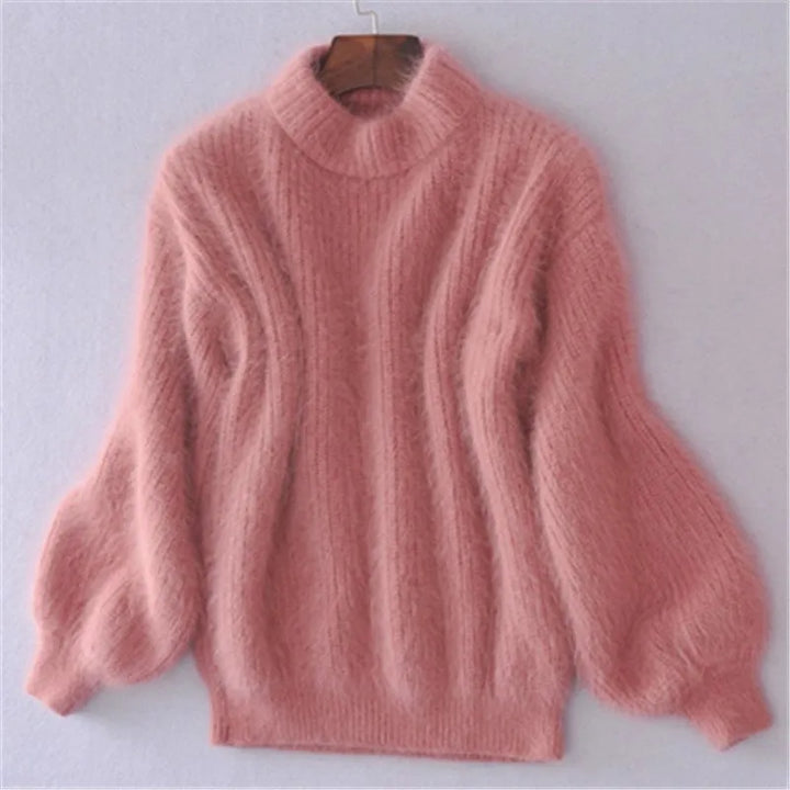 Griselda - Pull en angora vintage de luxe pour une apparence décontractée et confortable