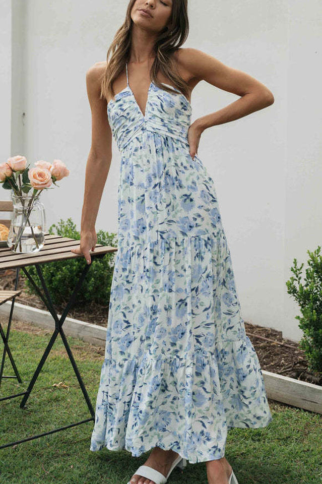 Sophie Robe Longue Dos Nu – Chic et Intemporelle