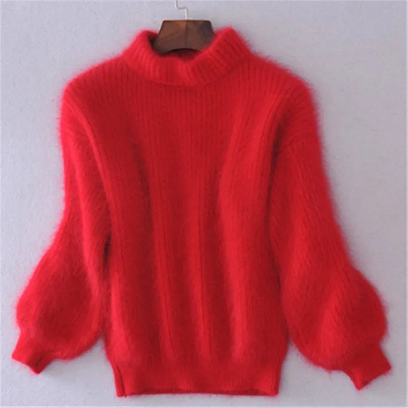 Griselda - Pull en angora vintage de luxe pour une apparence décontractée et confortable