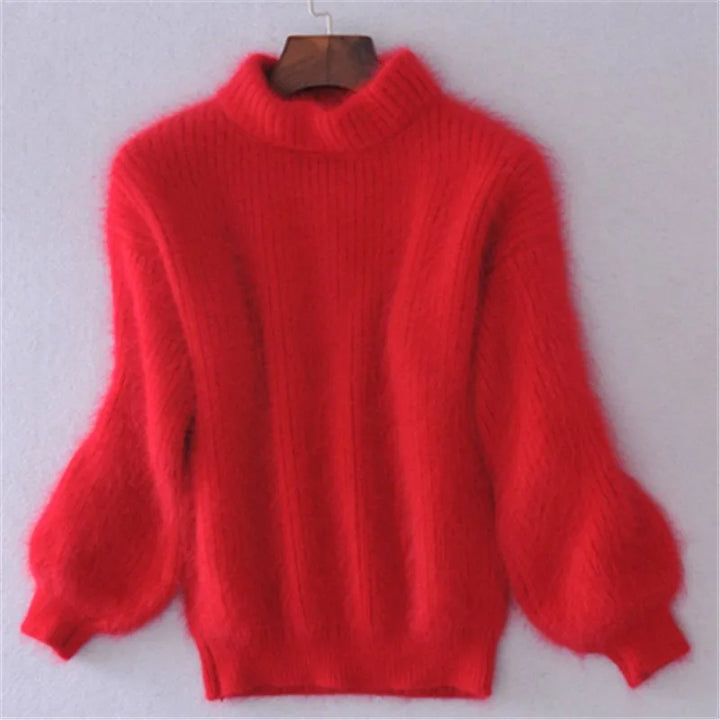 Griselda - Pull en angora vintage de luxe pour une apparence décontractée et confortable