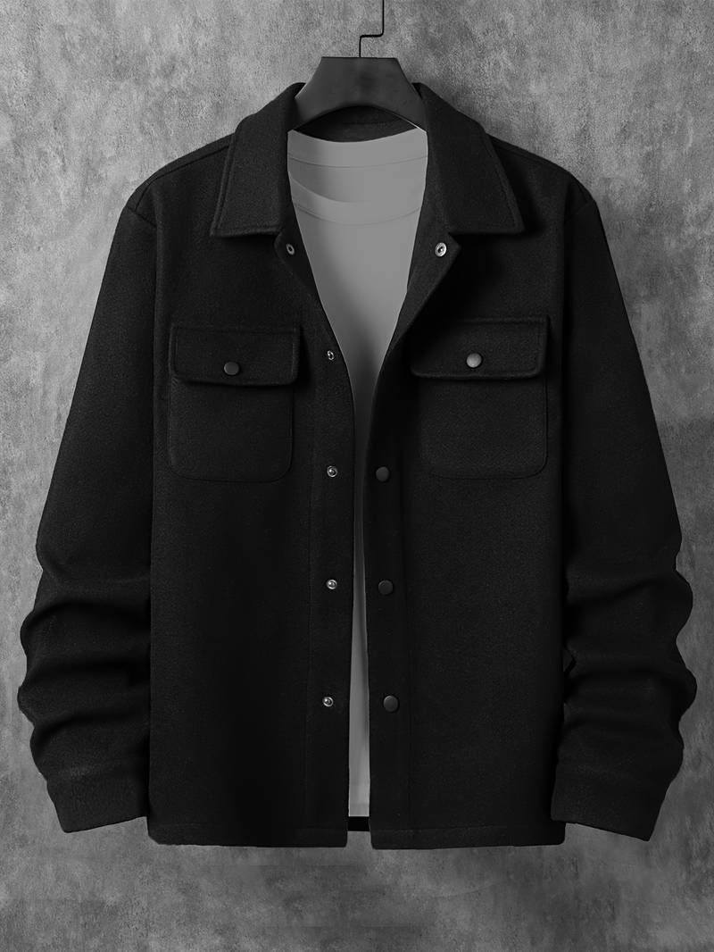 Luca | Chemise en laine luxueuse pour un look élégant