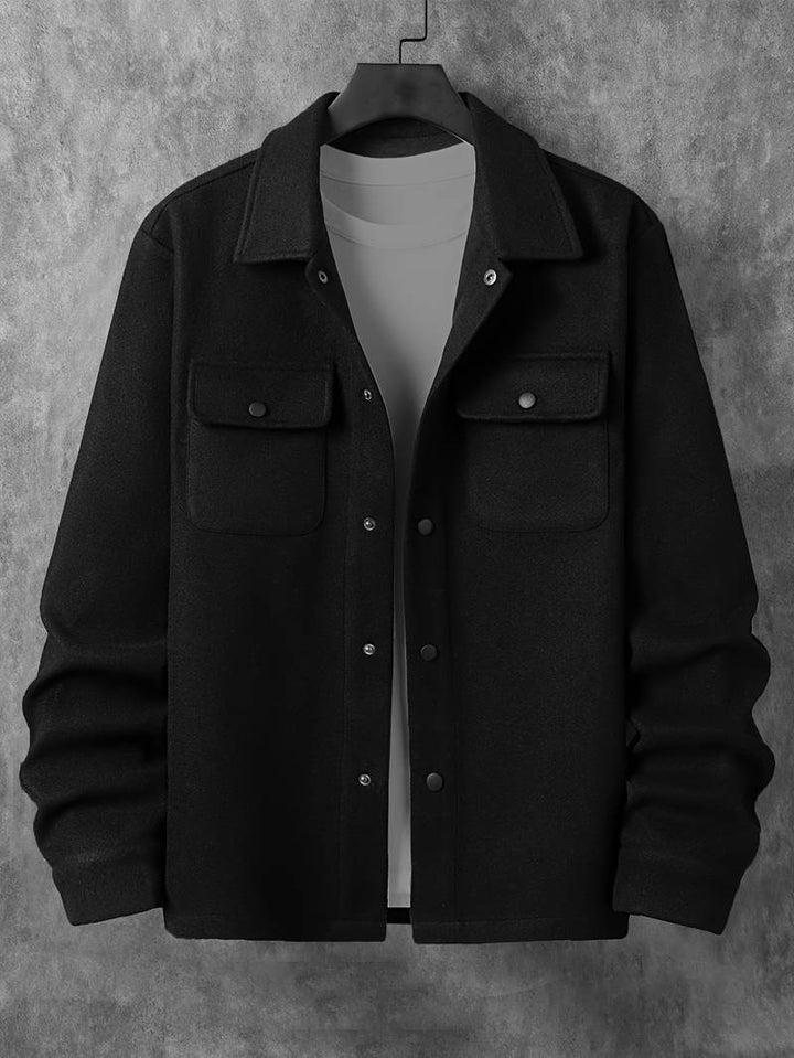 Luca | Chemise en laine luxueuse pour un look élégant