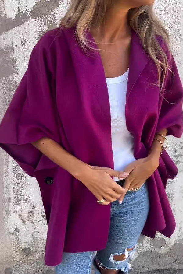 Nienke | Manteau à capuche tendance avec motif de cape