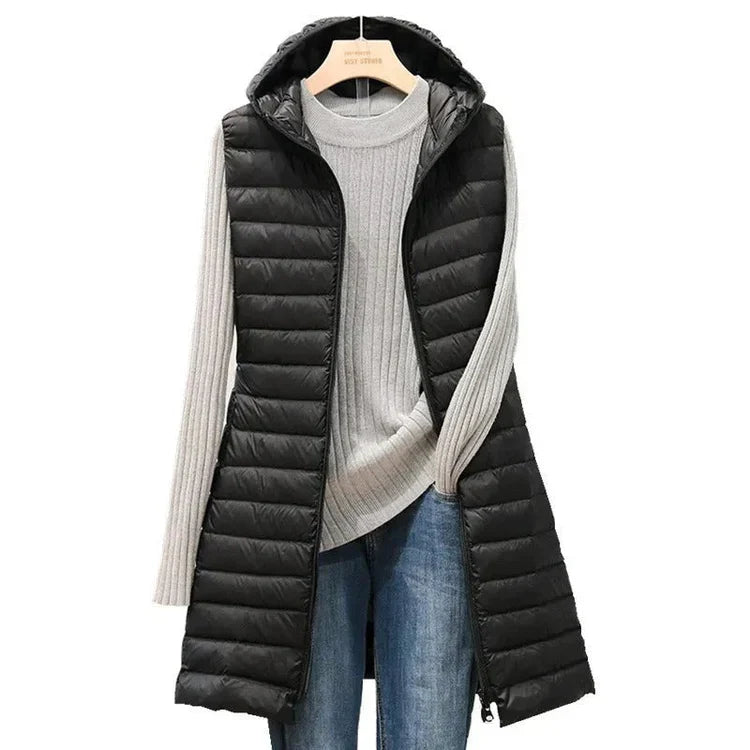 Belen - Gilet bouffant à capuche pour femmes