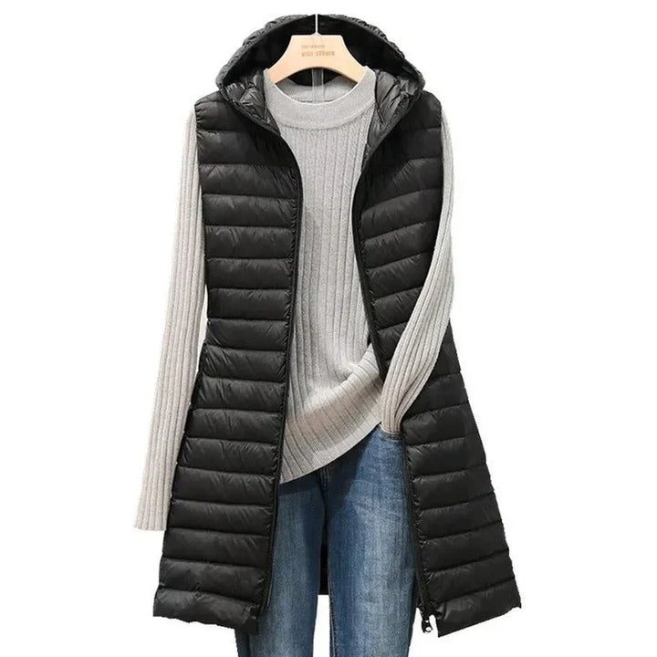 Belen - Gilet bouffant à capuche pour femmes