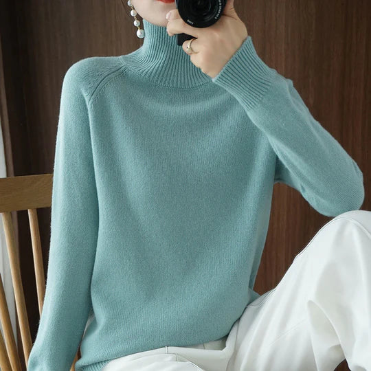 Faustina - Élégant pull à col roulé pour femme pour un look sophistiqué