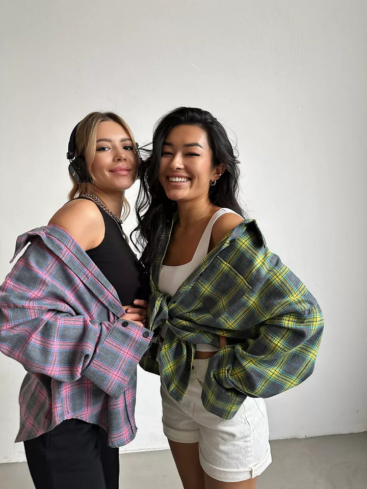 Carrie | Chemise en flanelle à carreaux élégante