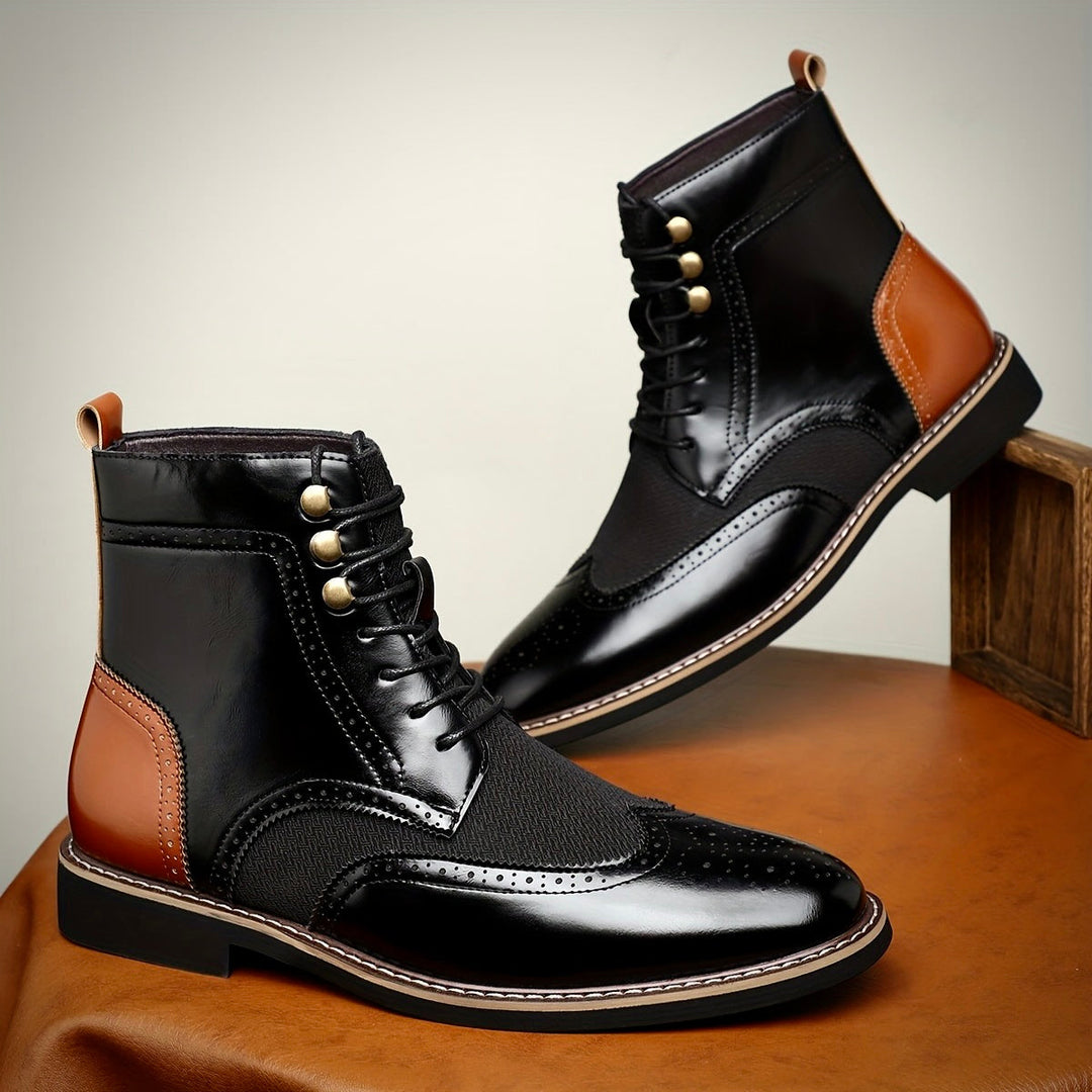 Bottes en cuir Oxford Hawk Premium pour un confort élégant