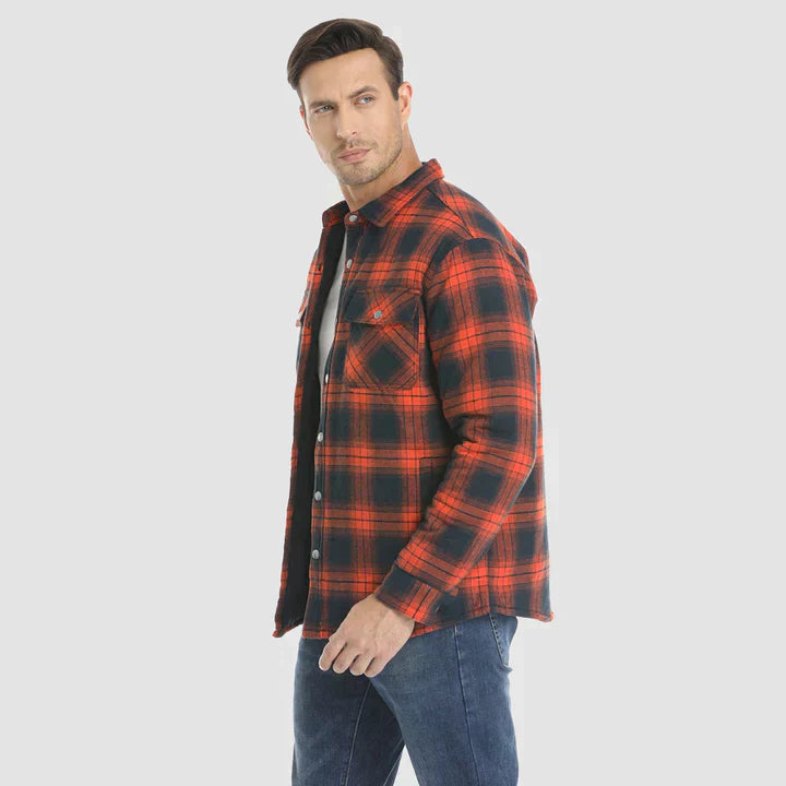 Chemise à carreaux à manches longues Jake pour hommes