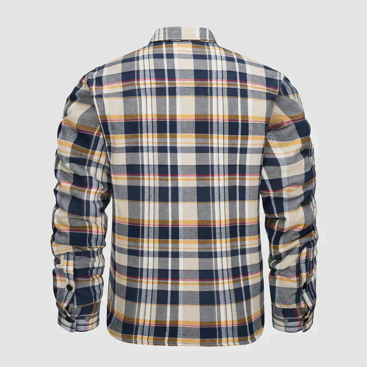Chemise à carreaux à manches longues Jake pour hommes