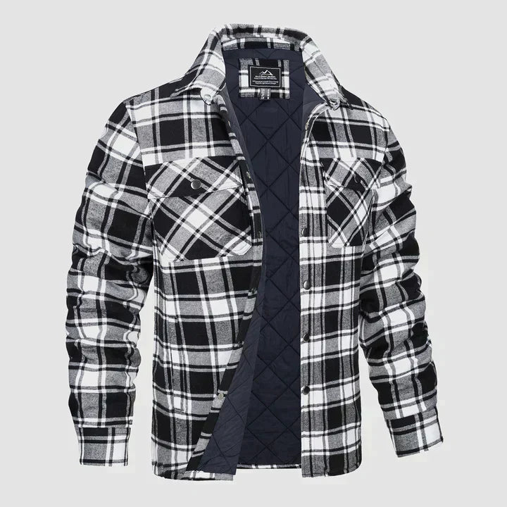 Chemise à carreaux à manches longues Jake pour hommes