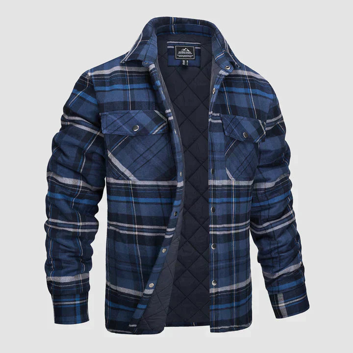 Chemise à carreaux à manches longues Jake pour hommes