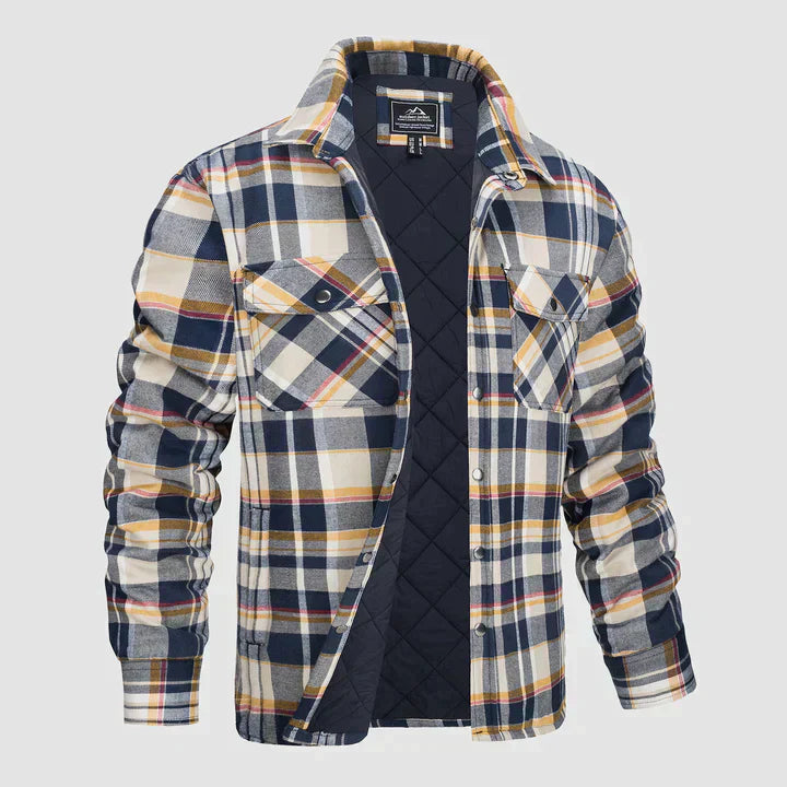 Chemise à carreaux à manches longues Jake pour hommes