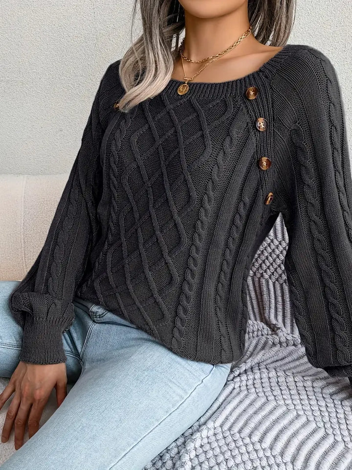 Leny - Pull tendance à col rond pour un confort optimal