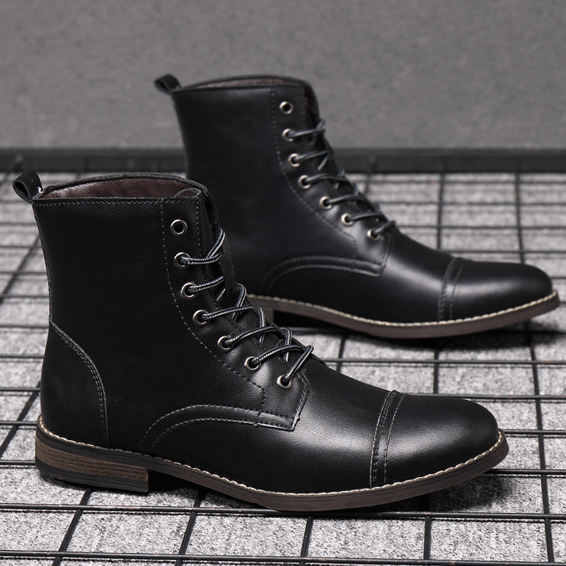 Bottes en cuir véritable Claude pour un style intemporel