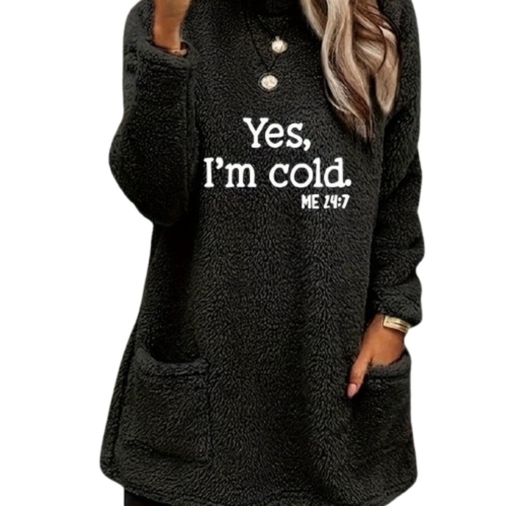 Aurelia | Pull long duveteux de luxe pour femme | Teddy Look