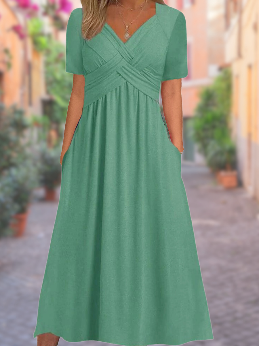 LD | Robe Élégante avec Poches Pratiques – Style Chic et Fonctionnel