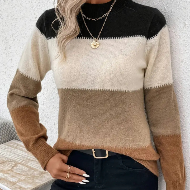 Ariyan | Superbe pull en maille côtelée pour dames | Elégant et tendance