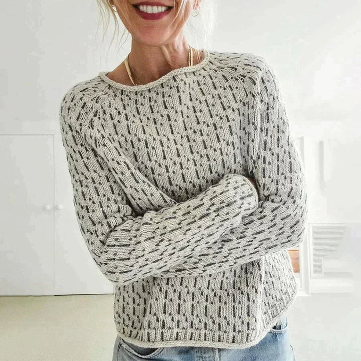 Filomena - Pull gris élégant et polyvalent, parfait pour toutes les occasions