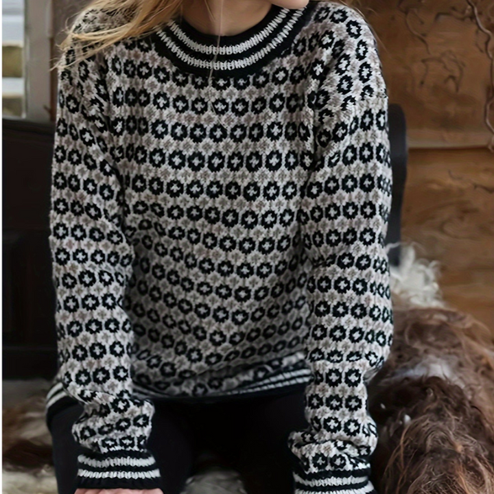 Carola | Pull tendance à col rond pour femmes en hiver