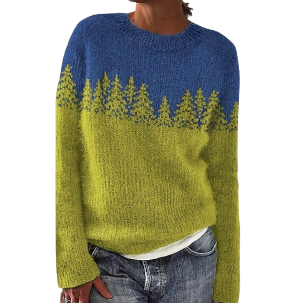 Brava | Pull tricoté féminin | Col rond fin