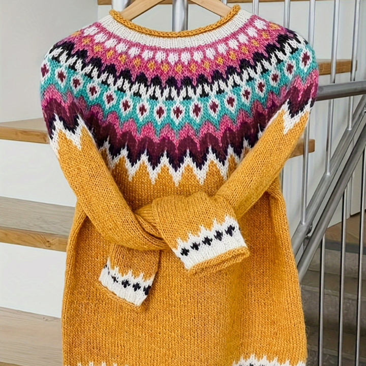 Isabel Women's Cozy Knitted Wool Sweater | Parfait pour la chaleur hivernale