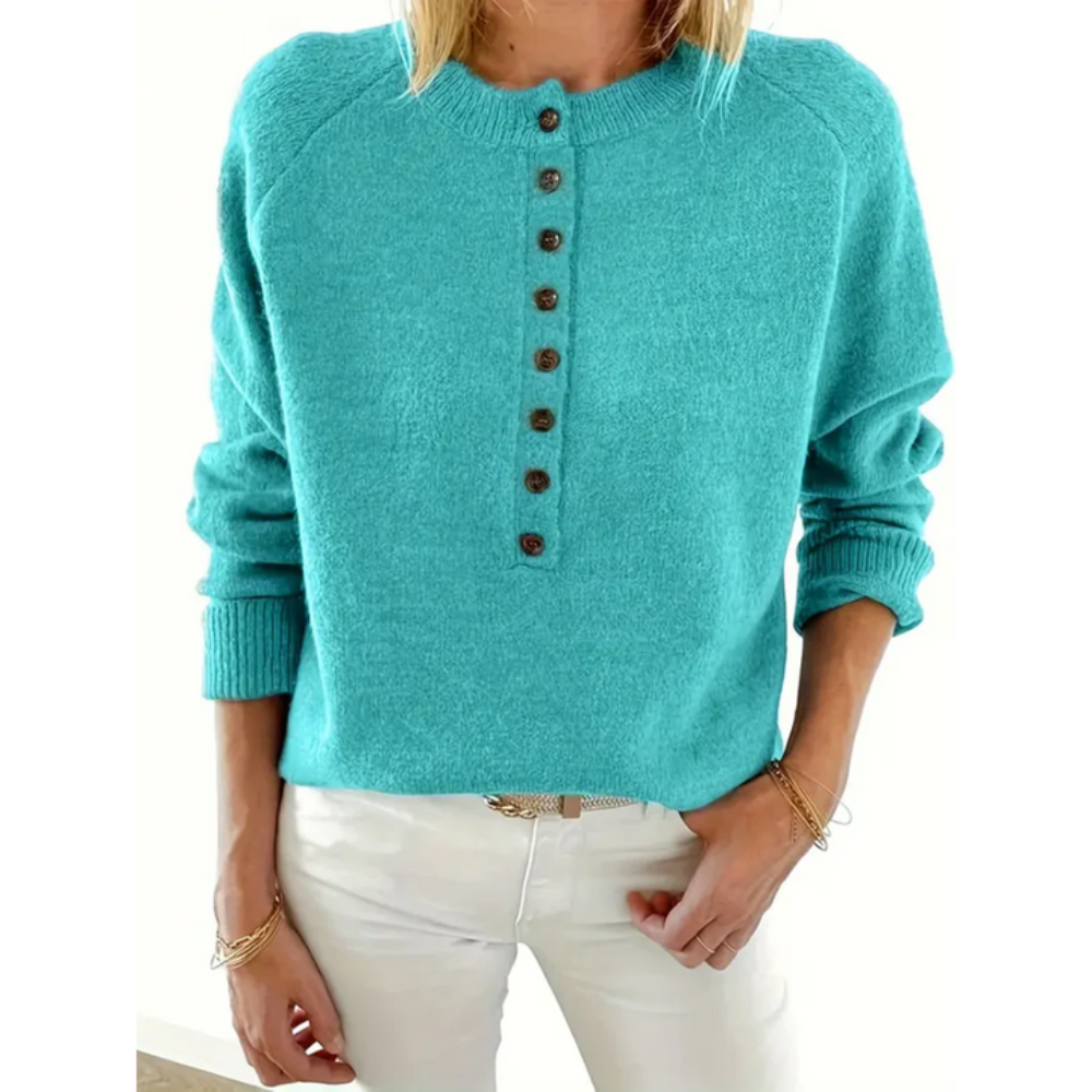 Carla | Femme Pull demi-maille en tricot