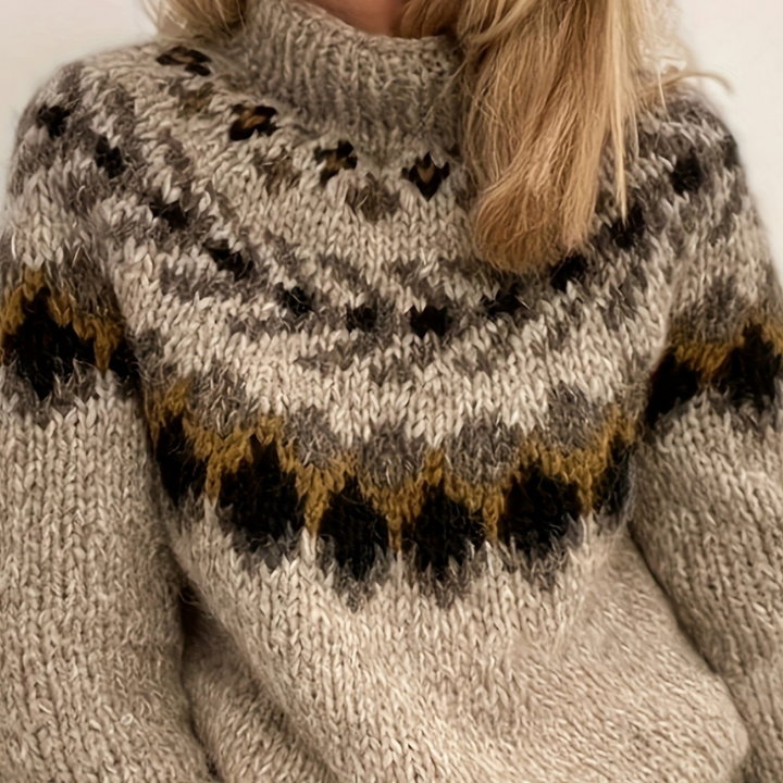 Magda | Pull de luxe en crochet pour femmes pour la chaleur et le confort