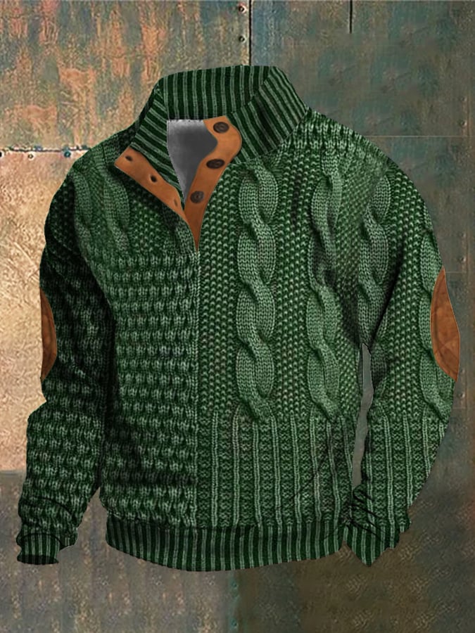 Aurélien™ | Pull boutonné décontracté en tricot