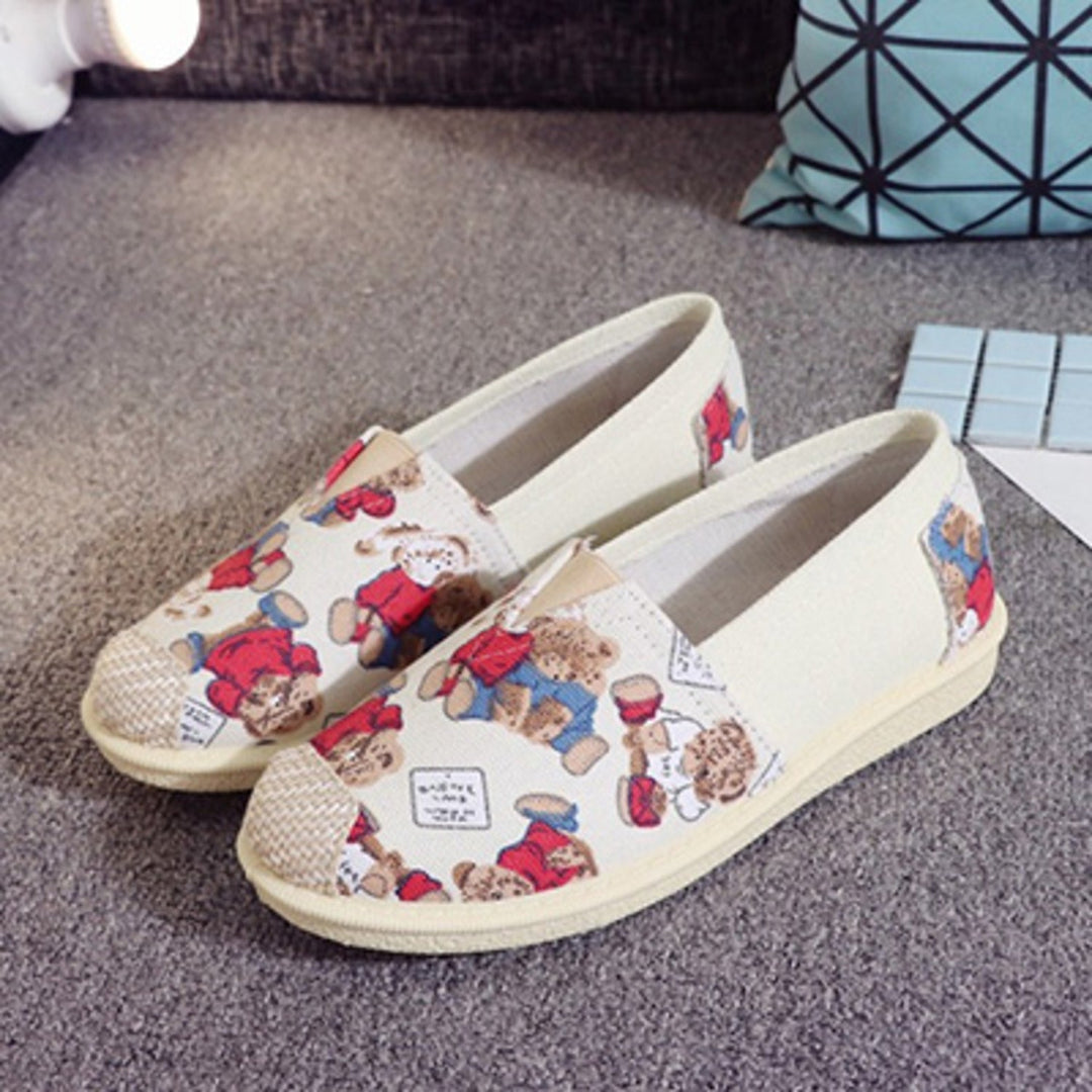 Eline | Espadrilles élégantes à rayures contrastées tendance