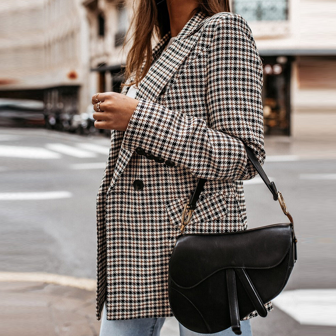 Missy | Veste à carreaux pour femme pour un look élégant