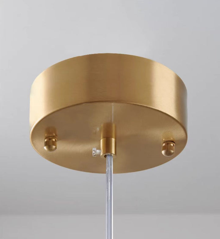 Lampe suspendue étoilée en verre gris pour une atmosphère enchanteresse