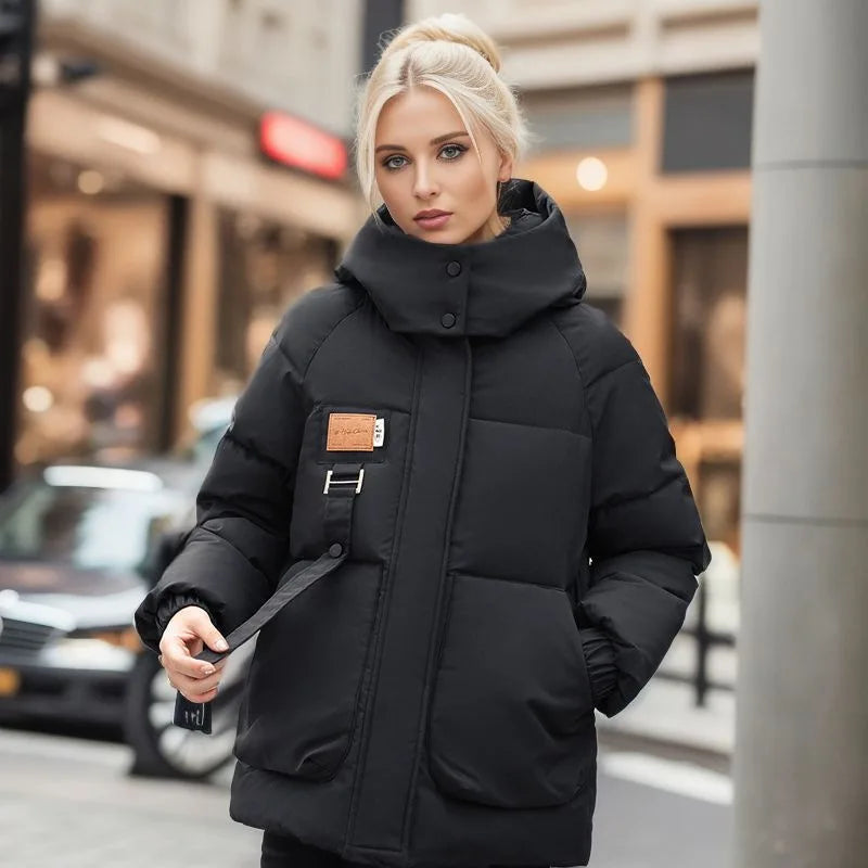 Elena | Veste d'hiver de luxe avec rembourrage en duvet pour une chaleur inégalée