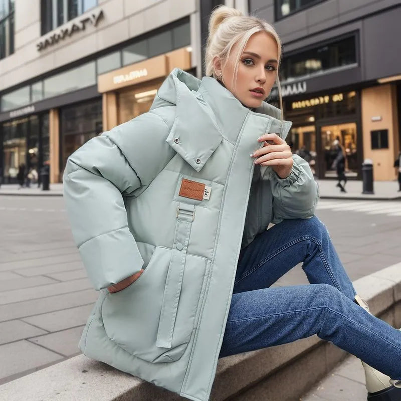 Elena | Veste d'hiver de luxe avec rembourrage en duvet pour une chaleur inégalée