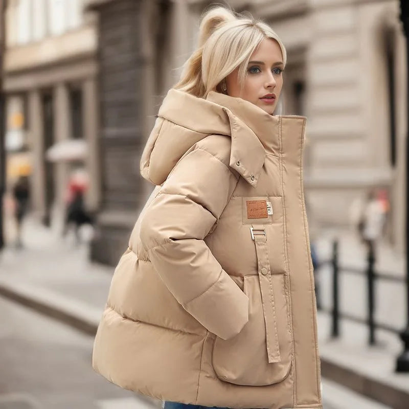Elena | Veste d'hiver de luxe avec rembourrage en duvet pour une chaleur inégalée
