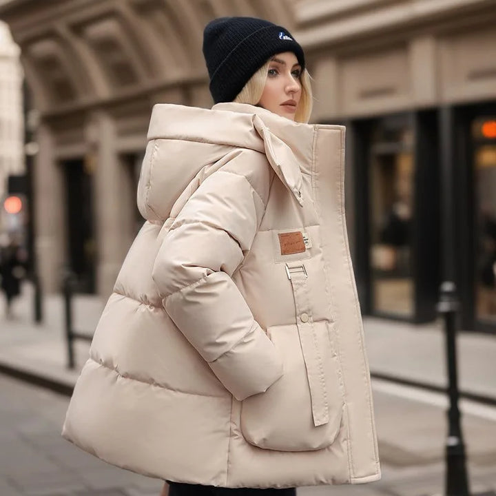 Elena | Veste d'hiver de luxe avec rembourrage en duvet pour une chaleur inégalée