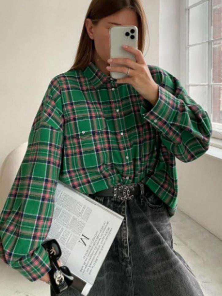 Alana | Stylisches Oversized-Karihemmd für Komfort und Trendbewusstsein