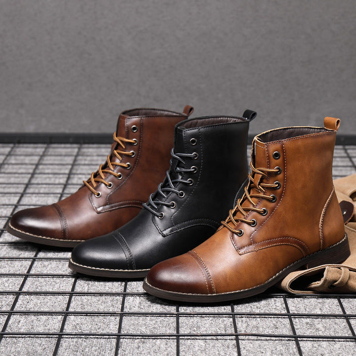 Bottes en cuir véritable Claude pour un style intemporel