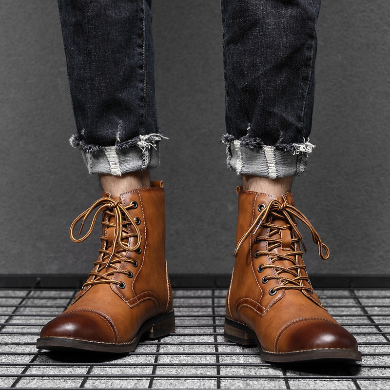 Bottes en cuir véritable Claude pour un style intemporel