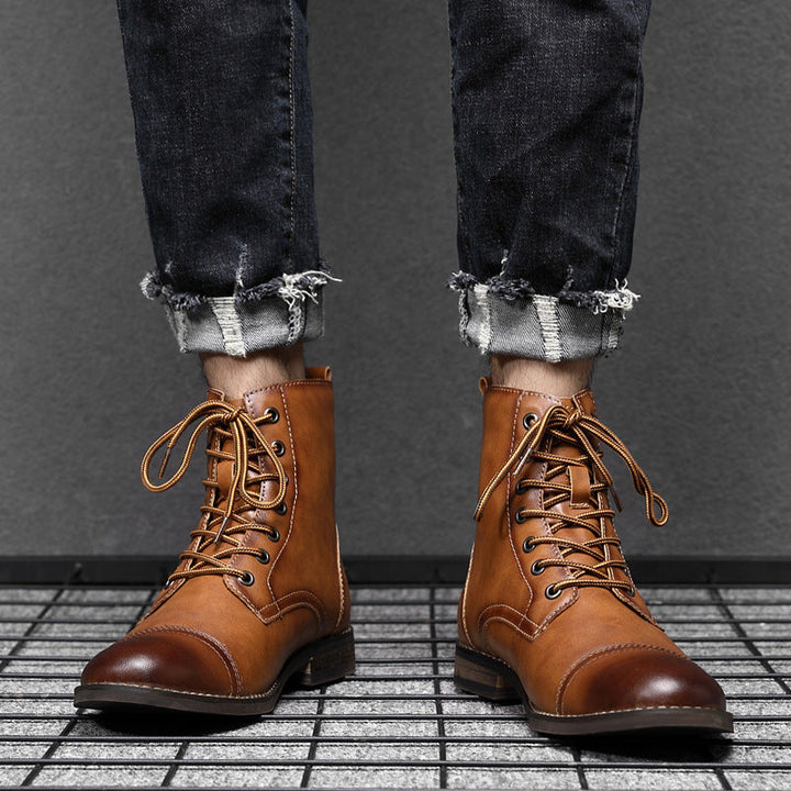 Bottes en cuir véritable Claude pour un style intemporel