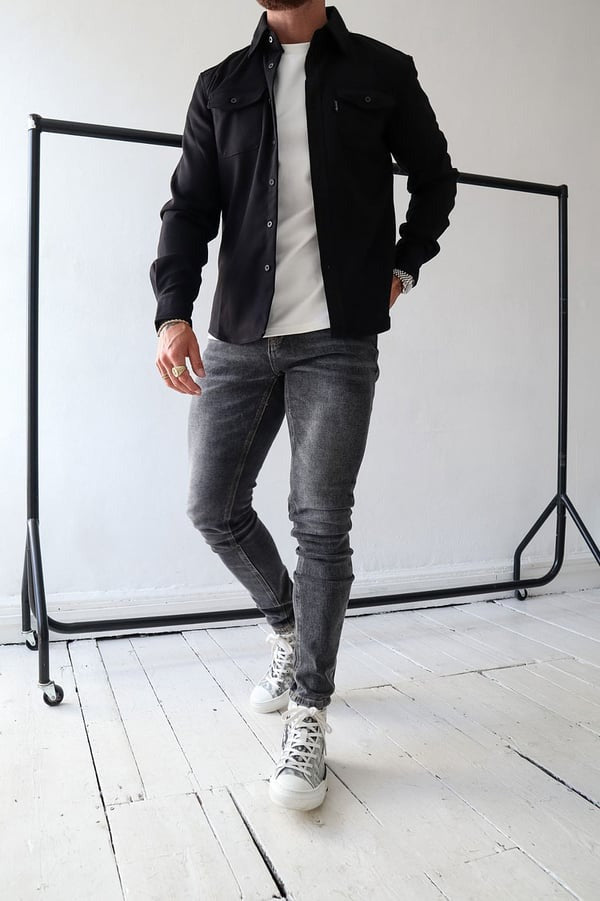 Veste chemise élégante avec boutons de Ozuna