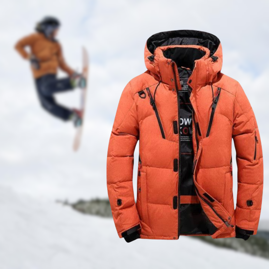Premium Goose Parka | Veste d'hiver de luxe pour hommes avec capuche amovible