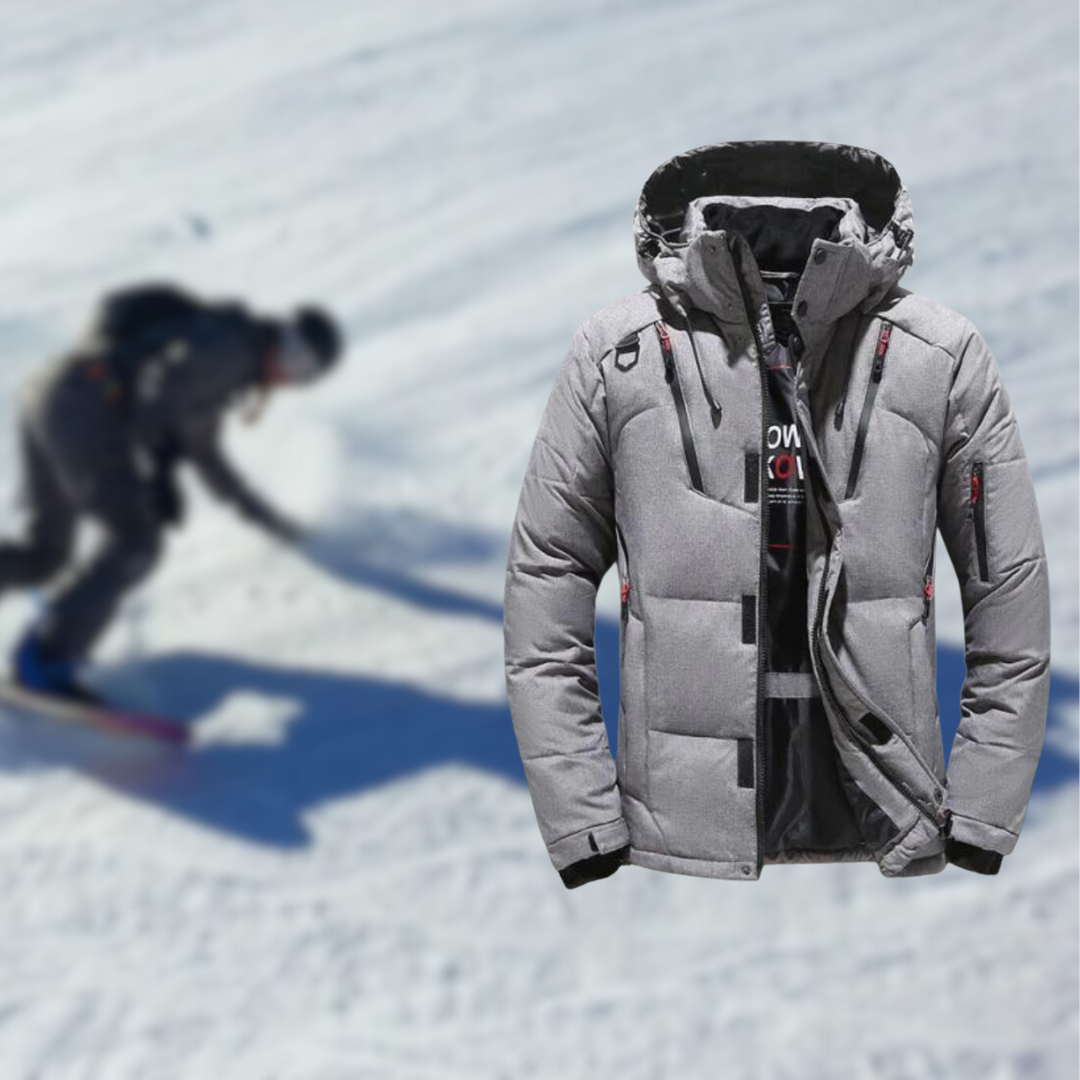 Premium Goose Parka | Veste d'hiver de luxe pour hommes avec capuche amovible
