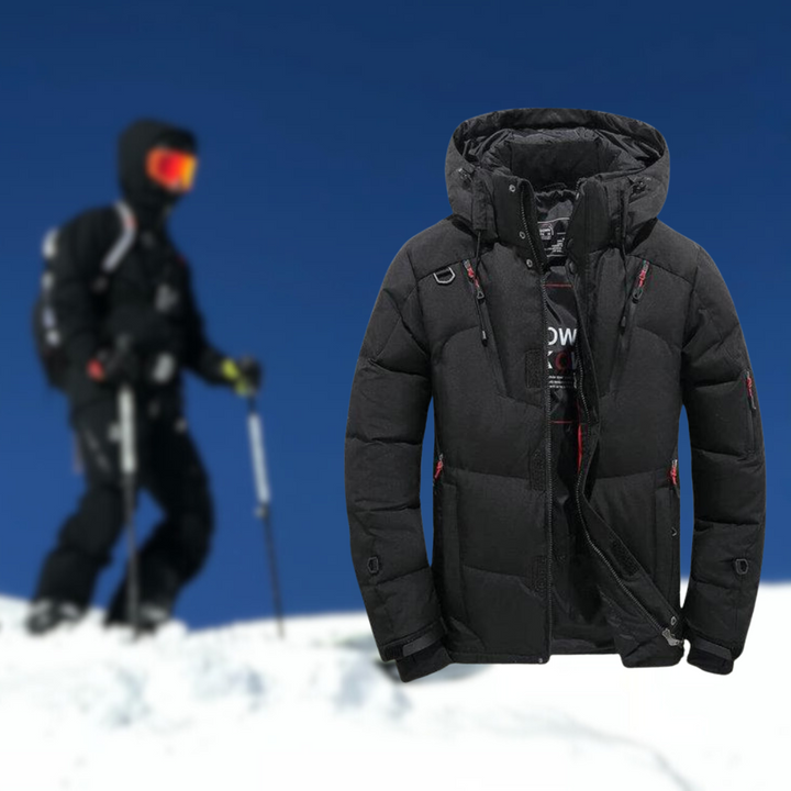 Premium Goose Parka | Veste d'hiver de luxe pour hommes avec capuche amovible