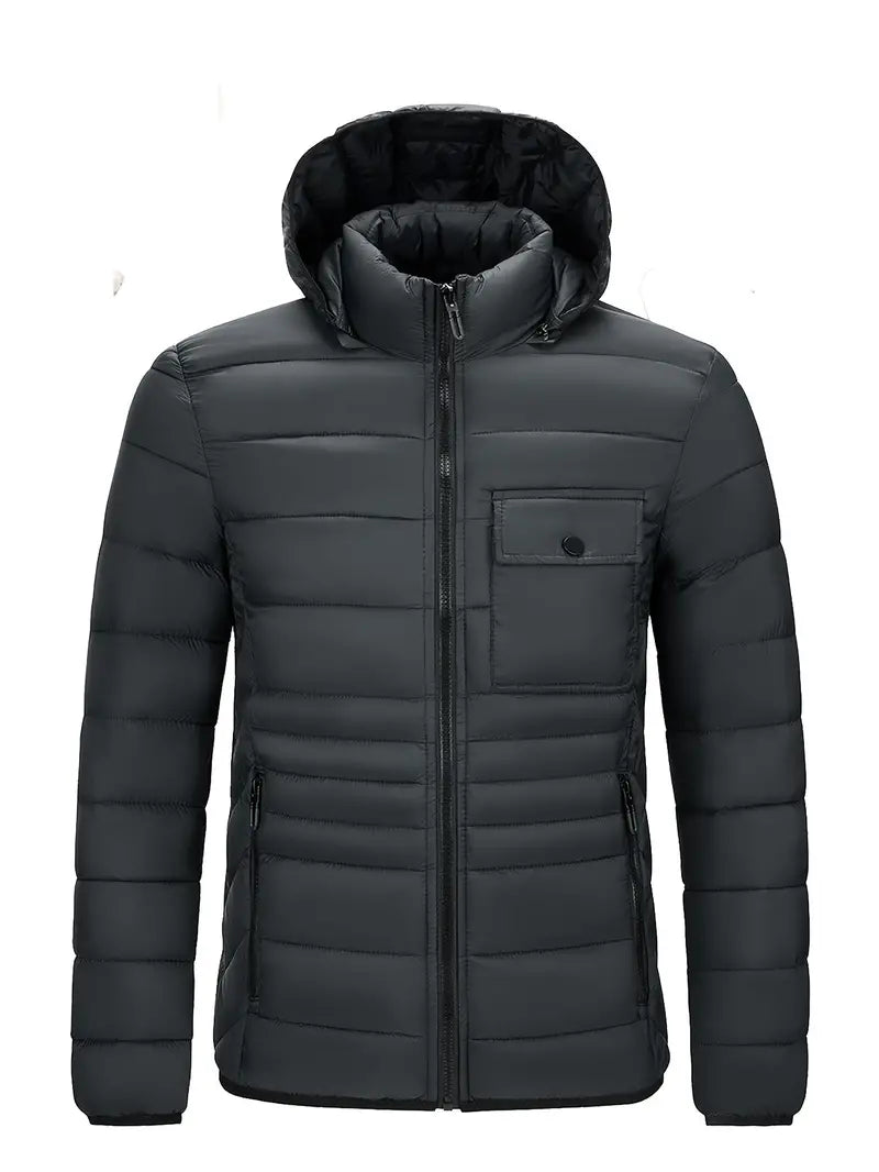 Veste matelassée élégante avec capuche pour hommes - Erik