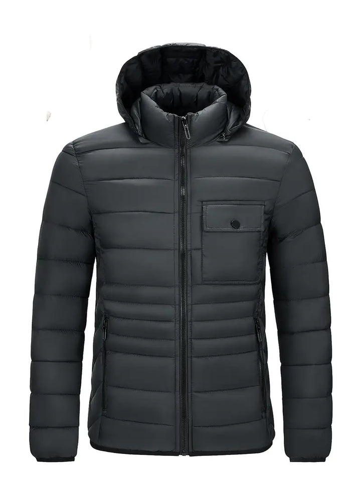 Veste matelassée élégante avec capuche pour hommes - Erik