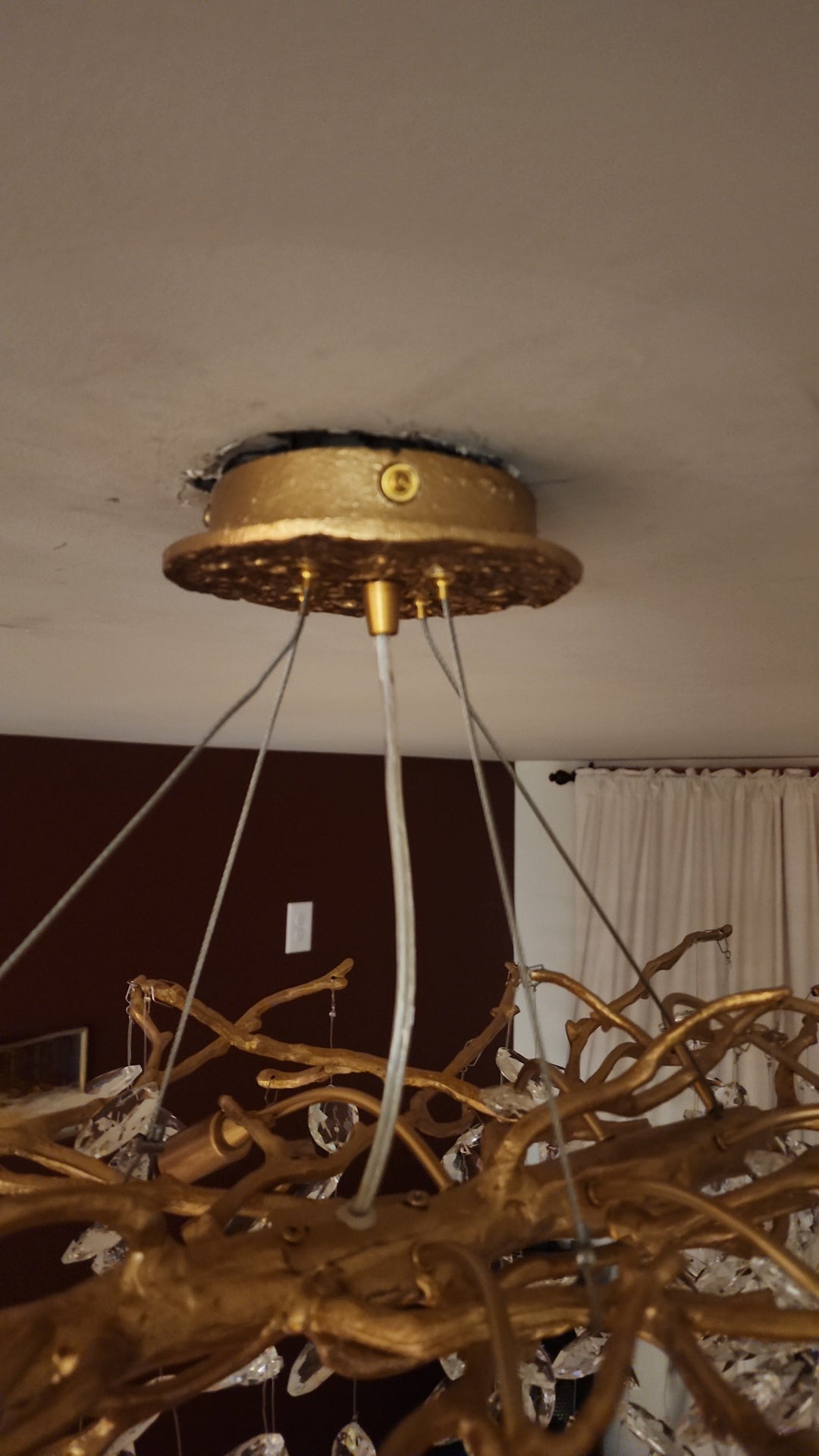 Lustre de luxe en cristal français pour une atmosphère élégante
