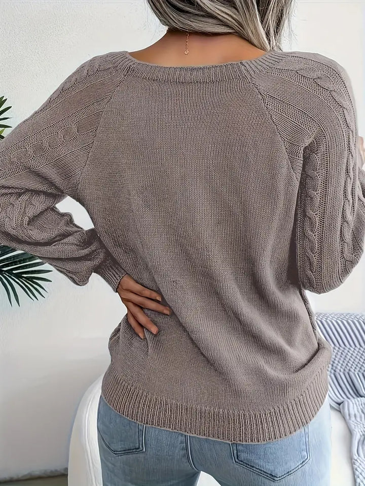 Leny - Pull tendance à col rond pour un confort optimal