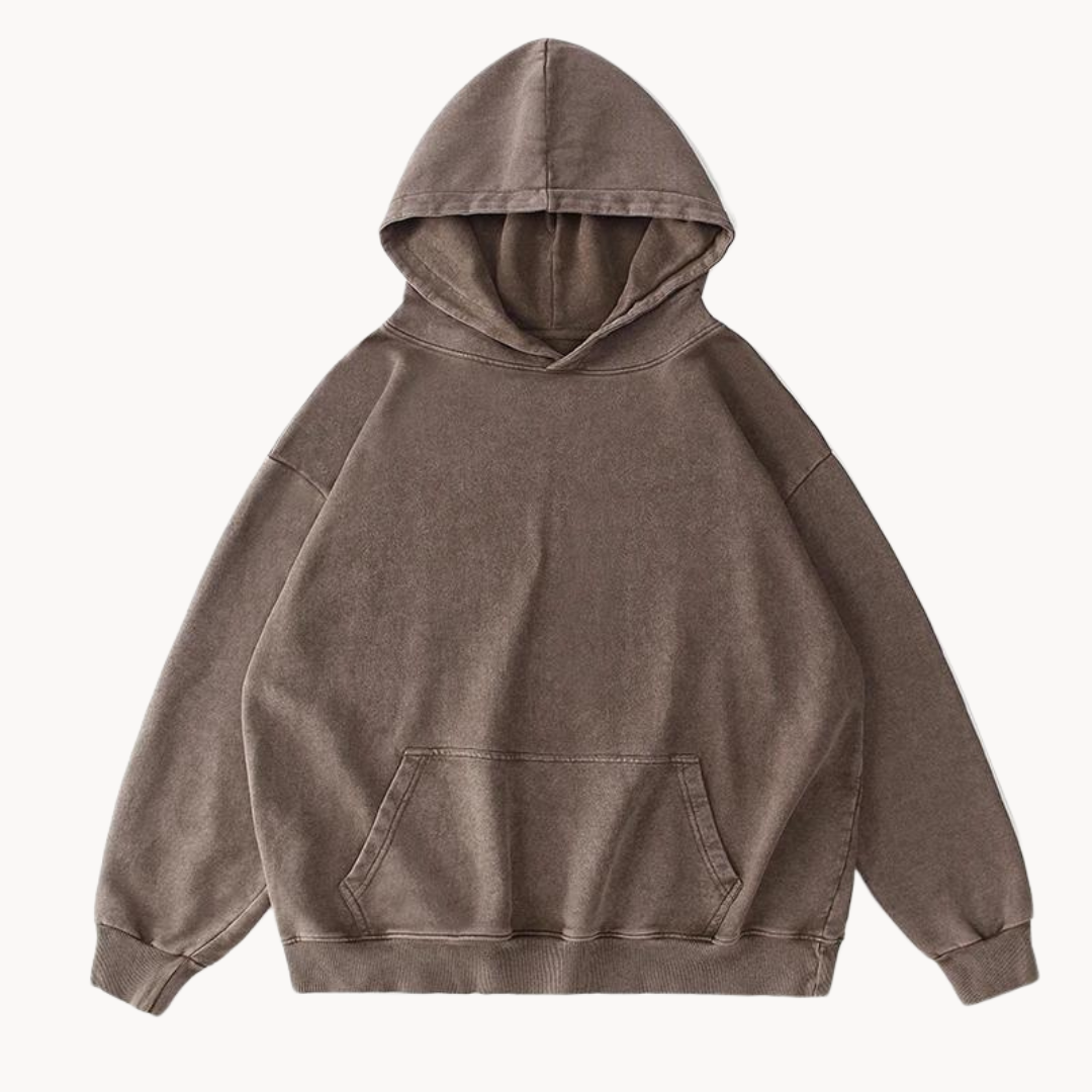 Rowan | Sweat à capuche en coton imprimé rétro avec sweat à capuche confortable